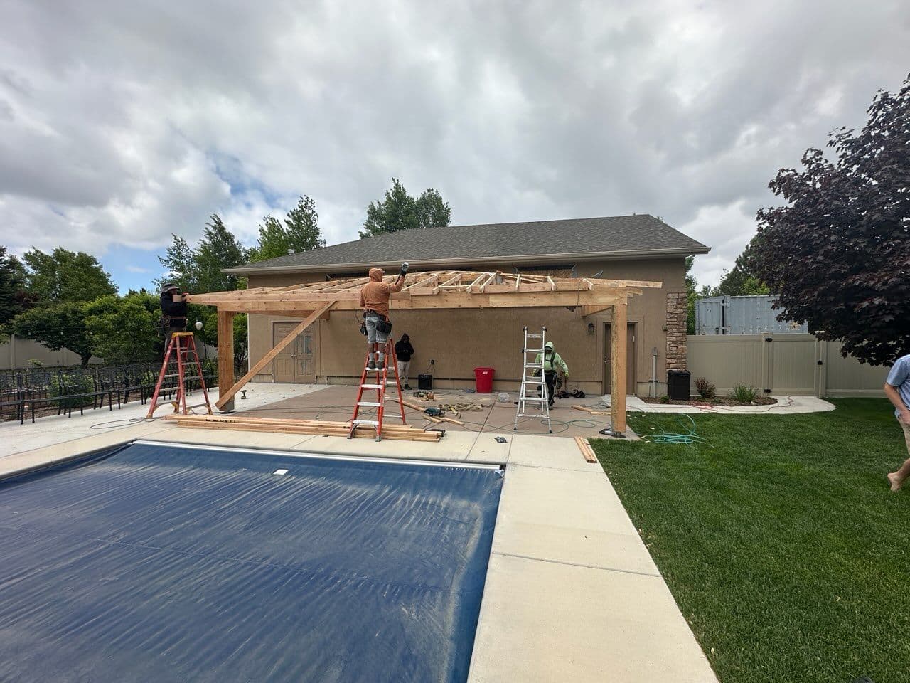 Highland UT Pergola Roof Transformation